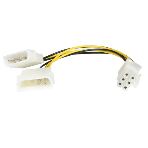 Bild von StarTech.com 12cm LP4 Molex auf 6pin PCI Express Stromkabel