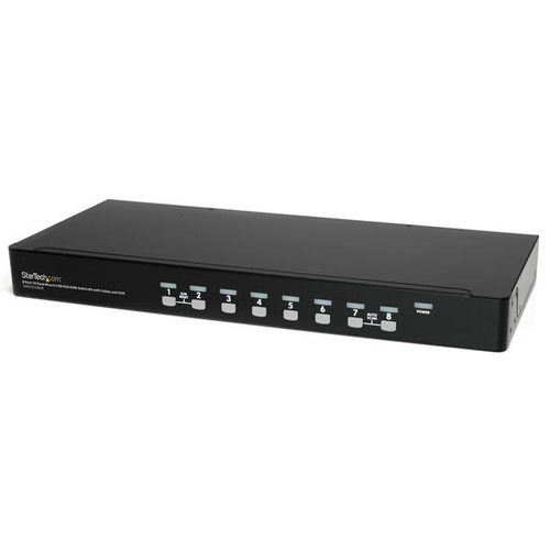 Bild von StarTech.com 8-Port USB KVM Switch-Set mit OSD und Kabeln Rackmontierbar