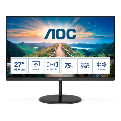 Bild von AOC V4 Q27V4EA LED display 68,6 cm (27&quot;) 2560 x 1440 Pixel 2K Ultra HD Schwarz