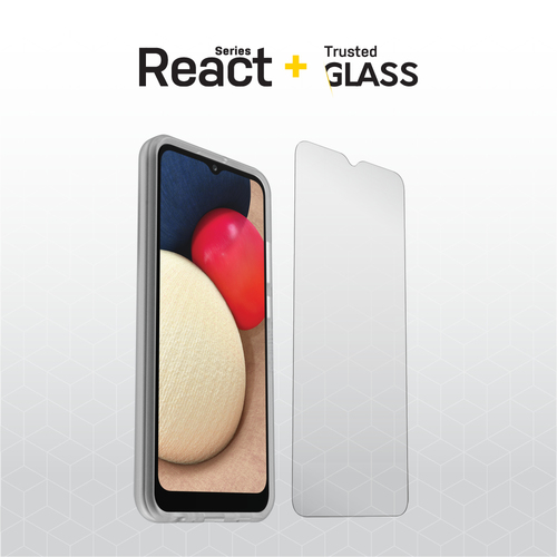 Bild von OtterBox React + Trusted Glass Series für Samsung Galaxy A02s, transparent
