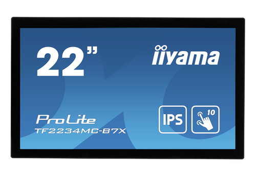 Bild von iiyama ProLite TF2234MC-B7X Computerbildschirm 54,6 cm (21.5&quot;) 1920 x 1080 Pixel Full HD LED Touchscreen Multi-Nutzer Schwarz