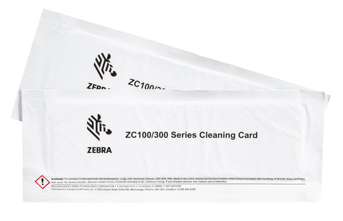 ZEBRA Druckerreinigungskarte (Packung mit 2) ( 105999-310-01 )