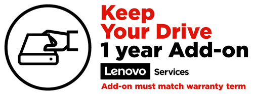 LENOVO Keep Your Drive Add On - Serviceerweiterung - 1 Jahr - für ThinkPad P1, P1 (2nd Gen), P40 Yog