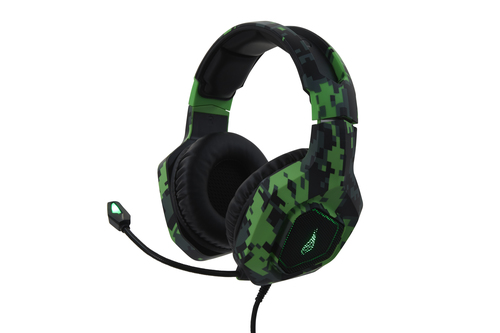 Bild von SureFire Skirmish Kopfhörer Kabelgebunden Kopfband Gaming USB Typ-A Schwarz, Camouflage, Grün
