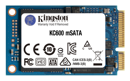 Bild von Kingston Technology 256G SSD KC600 SATA3 mSATA