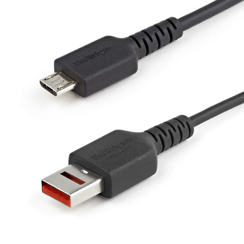 Bild von StarTech.com 1m USB-Datenblocker Kabel - USB-A auf USB Micro-B Sicheres Ladekabel - keine Datenübertragung /Power-Only-Kabel für Handy/Tablet - Datenblockierung USB Kabel