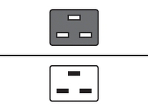 Bild von HPE AF574A Stromkabel Grau 2 m C20-Koppler C19-Koppler