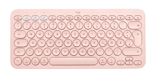 Bild von Logitech K380 for Mac Multi-Device Bluetooth Keyboard Tastatur Universal QWERTZ Deutsch Pink