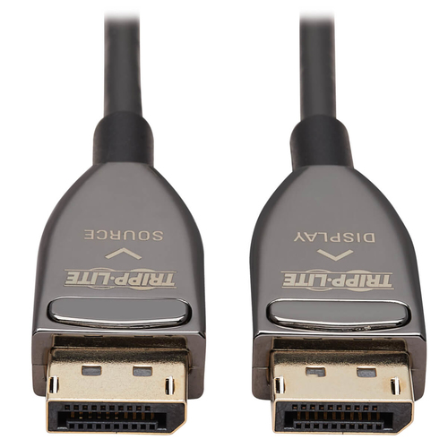 EATON TRIPPLITE DisplayPort Active Optical Cable AOC 8K 60 Hz M/M CL3 Rated Latching Connectors Blac