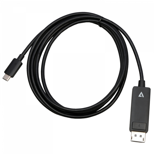 Bild von V7 V7USBCDP14-2M Videokabel-Adapter DisplayPort USB Typ-C Schwarz