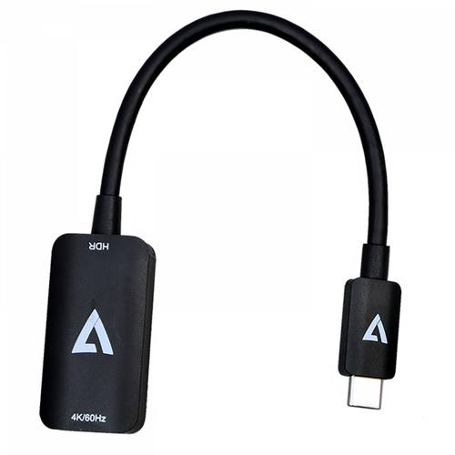 V7 - Videoadapter - USB-C männlich bis HDMI weiblich - Dreifachisolierung - Schwarz - Support von 4K