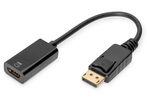 Bild von Digitus Aktiver DisplayPort Adapter / Konverter, DP auf HDMI