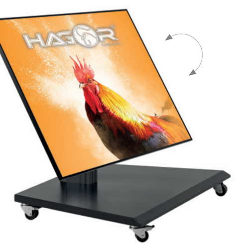 Bild von Hagor BrackIT Stand low tilt Flachbildschirm-Tischhalterung 139,7 cm (55&quot;) Flur Schwarz