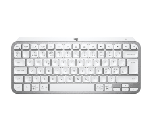 Bild von Logitech MX Keys Mini Tastatur Universal RF Wireless + Bluetooth QWERTY Nordisch Grau