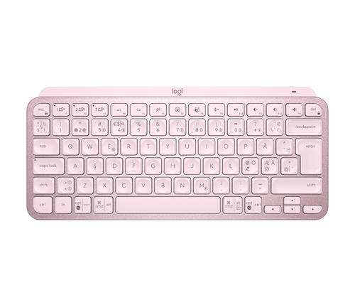 Bild von Logitech MX Keys Mini Tastatur Universal RF Wireless + Bluetooth QWERTY Nordisch Pink