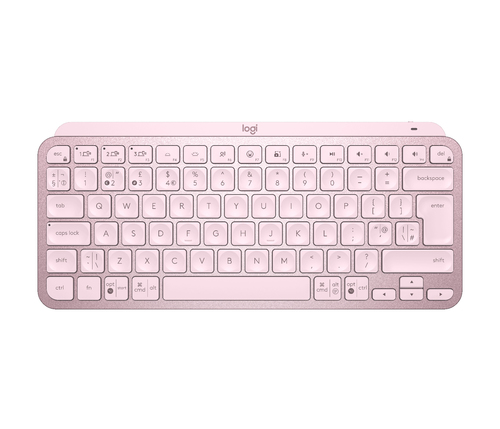 Bild von Logitech MX Keys Mini Tastatur Universal RF Wireless + Bluetooth QWERTY Englisch Pink