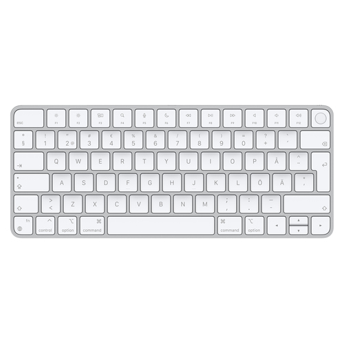 Bild von Apple Magic Tastatur USB + Bluetooth Schwedisch Aluminium, Weiß