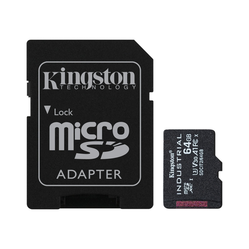 Bild von Kingston Technology Industrial 64 GB MicroSDXC UHS-I Klasse 10