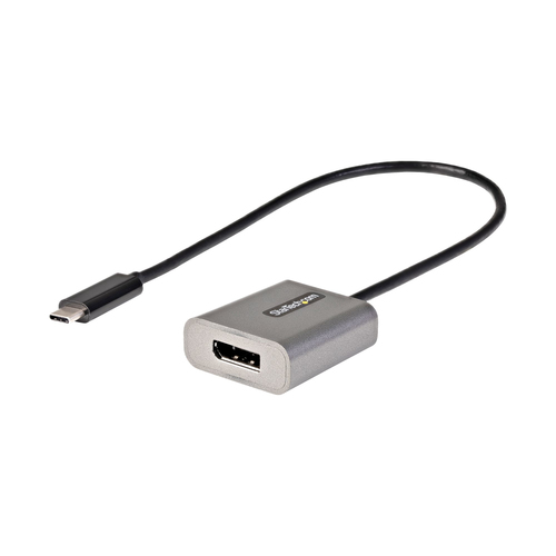 Bild von StarTech.com USB-C auf DisplayPort Adapter - 8K/4K 60Hz USB-C zu DisplayPort 1.4-Adapter Dongle - USB-Type-C auf DP Monitor Videokonverter - Funktioniert mit Thunderbolt 3 - 30cm integriertes Kabel