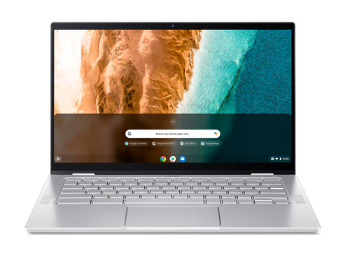 Bild von Acer Chromebook CP514-2H-53K9 Intel® Core™ i5 i5-1130G7 35,6 cm (14&quot;) Touchscreen Full HD 8 GB LPDDR4x-SDRAM 128 GB SSD Wi-Fi 6 (802.11ax) ChromeOS Silber