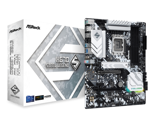 Bild von Asrock H670 Steel Legend Intel H670 LGA 1700 ATX