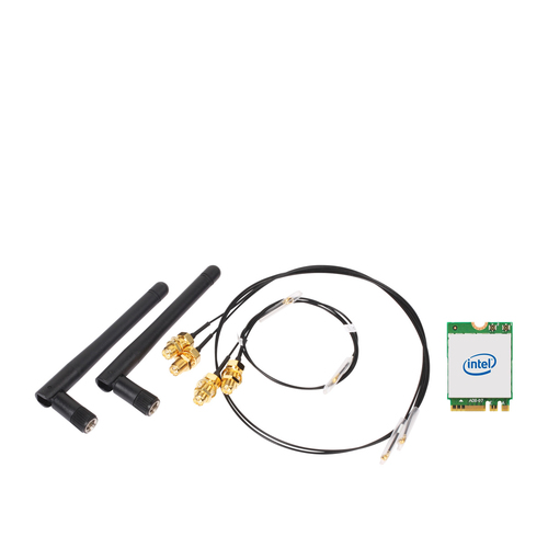 Bild von Shuttle WLN-M1 - Intel WLAN-ax/Bluetooth Combo Kit with M.2 card, cables and external antennas