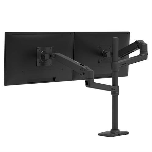 Bild von Ergotron LX Series LX Dual Stacking Arm, Tall Pole, Matte Black 101,6 cm (40&quot;) Schwarz Tisch/Bank
