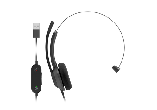 Bild von Cisco Headset 321 Wired Single On-Ear Carbon Black USB-A Kopfhörer Kabelgebunden Kopfband Büro/Callcenter USB Typ-A Schwarz