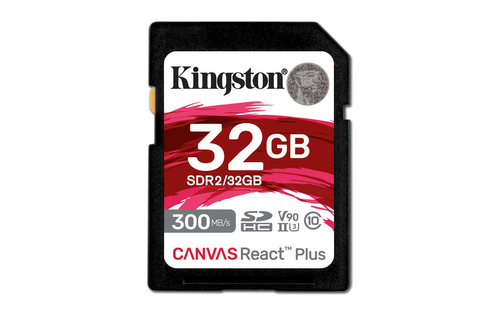 Bild von Kingston Technology Canvas React Plus 32 GB SD UHS-II Klasse 10