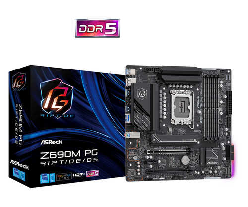 Bild von Asrock Z690M PG Riptide/D5 Intel Z690 LGA 1700 micro ATX