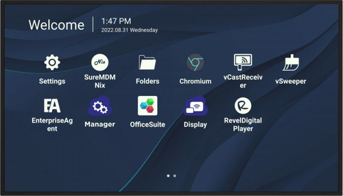 Bild von Viewsonic CDE9830 Signage-Display 2,49 m (98&quot;) WLAN 500 cd/m² 4K Ultra HD Schwarz Touchscreen Eingebauter Prozessor Android 11