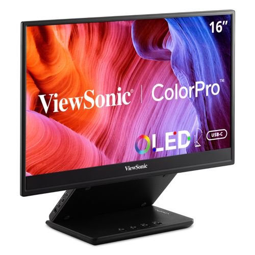 Bild von Viewsonic VP Series VP16-OLED Computerbildschirm 40,6 cm (16 Zoll) 1920 x 1080 Pixel Full HD Touchscreen Schwarz