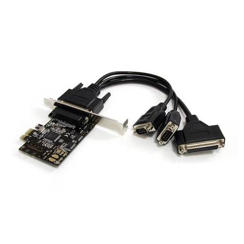 Bild von StarTech.com 2S1P PCI Express Schnittstellenkarte - PCIe Seriell / Parallel Karte mit Breakout Kabel