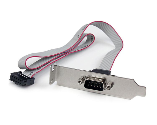 Bild von StarTech.com 1 Port Seriell DB9 Slotblech mit 10 Pin Pinheader Kabel - Low Profile