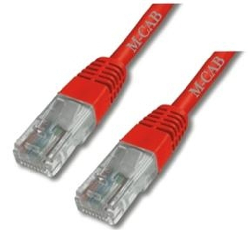 Bild von M-Cab CAT6 Netzwerkkabel U-UTP, PVC, 5 GBit, 0.50m, rot