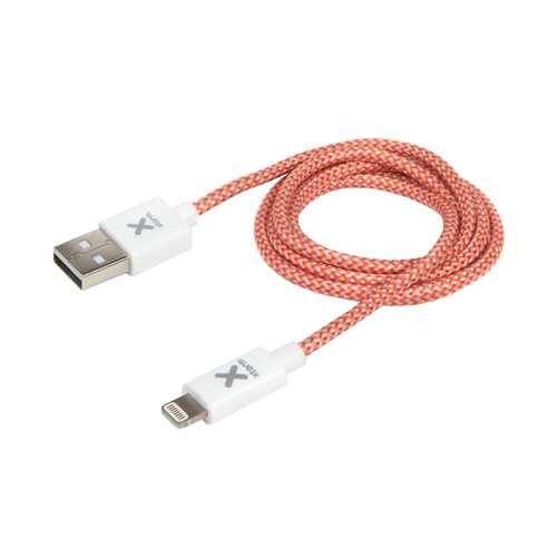 LIGHTNING USB CABLE GREY RED