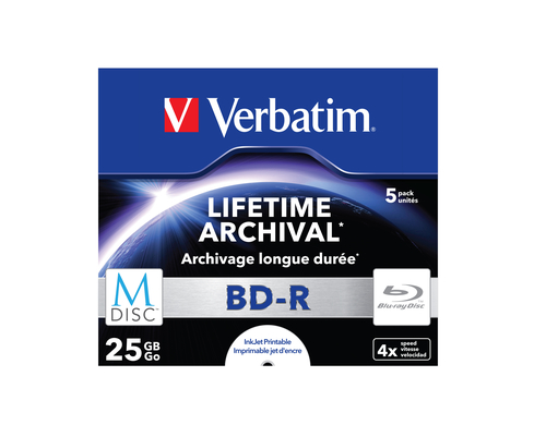 Bild von Verbatim M-Disc 4x BD-R 25 GB 5 Stück(e)