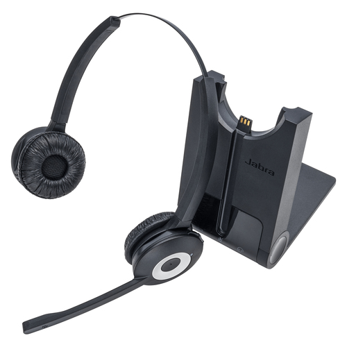 Bild von Jabra PRO 920 Duo Kopfhörer Kabellos Kopfband Büro/Callcenter Bluetooth Schwarz