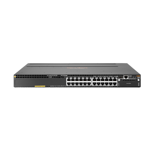 Bild von Hewlett Packard Enterprise Aruba 3810M 24G PoE+ 1-slot Managed L3 Gigabit Ethernet (10/100/1000) Power over Ethernet (PoE) 1U Schwarz