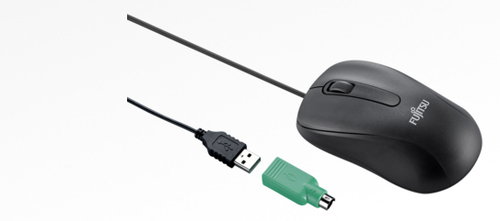 Bild von Fujitsu M530 Maus rechts USB Type-A + PS/2 Laser 1200 DPI