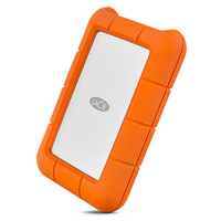 Bild von LaCie Rugged USB-C Externe Festplatte 2000 GB Orange, Silber