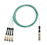 Bild von Extreme networks 10444 InfiniBand-Kabel 20 m QSFP28 4 x QSFP28 Aqua-Farbe