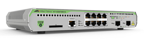 Bild von Allied Telesis AT-GS970M/10PS-30 Netzwerk-Switch Managed L3 10G Ethernet (100/1000/10000) Power over Ethernet (PoE) Grau