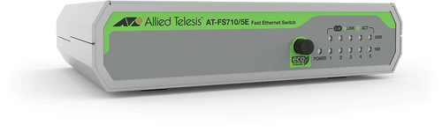 Bild von Allied Telesis FS710/5E Unmanaged Fast Ethernet (10/100) Grün, Grau