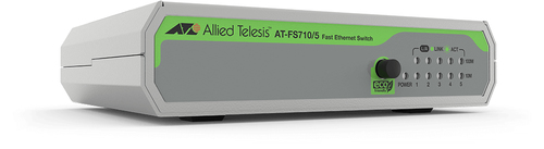 Bild von Allied Telesis FS710/5 Unmanaged Fast Ethernet (10/100) Grün, Grau