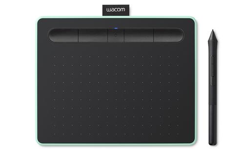 Bild von Wacom Intuos M Bluetooth Grafiktablett Schwarz, Grün 2540 lpi 216 x 135 mm USB/Bluetooth