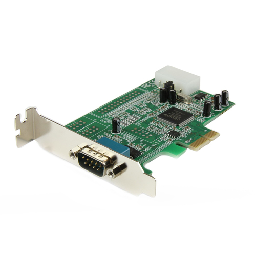 Bild von StarTech.com 1 Port Serielle PCI Express RS232 Adapter Karte - Serielle PCIe RS232 Kontroller Karte - PCIe zu Seriell DB9 - 16550 UART - Niedrigprofil-Erweiterungskarte - Windows & Linux