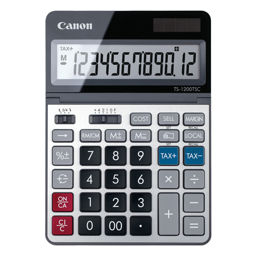 Bild von Canon TS-1200TSC Taschenrechner Desktop Einfacher Taschenrechner Metallisch