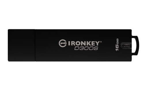 Bild von Kingston Technology D300S USB-Stick 16 GB USB Typ-A 3.2 Gen 1 (3.1 Gen 1) Schwarz