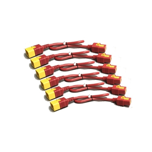 Bild von APC AP8716SX340 Stromkabel Rot 1,8 m C19-Koppler C20-Koppler
